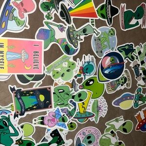 Alien Themed Sticker Set 50 pc
